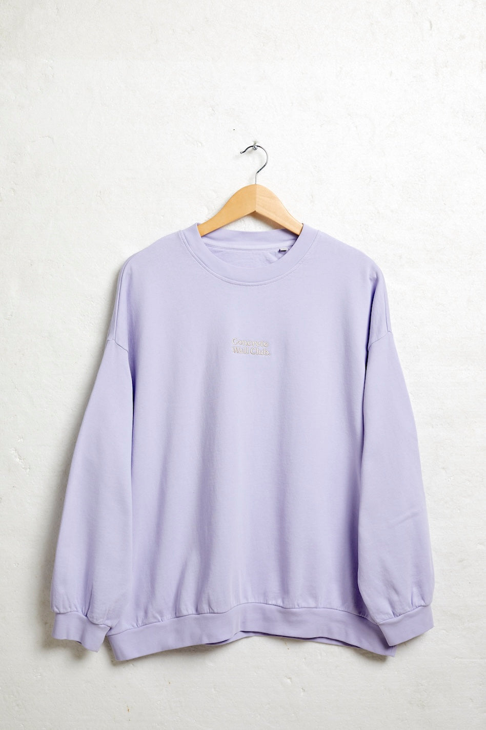 Concrete Wall Club Oversized Terry Sweatshirt - Parma, Black & Ivory