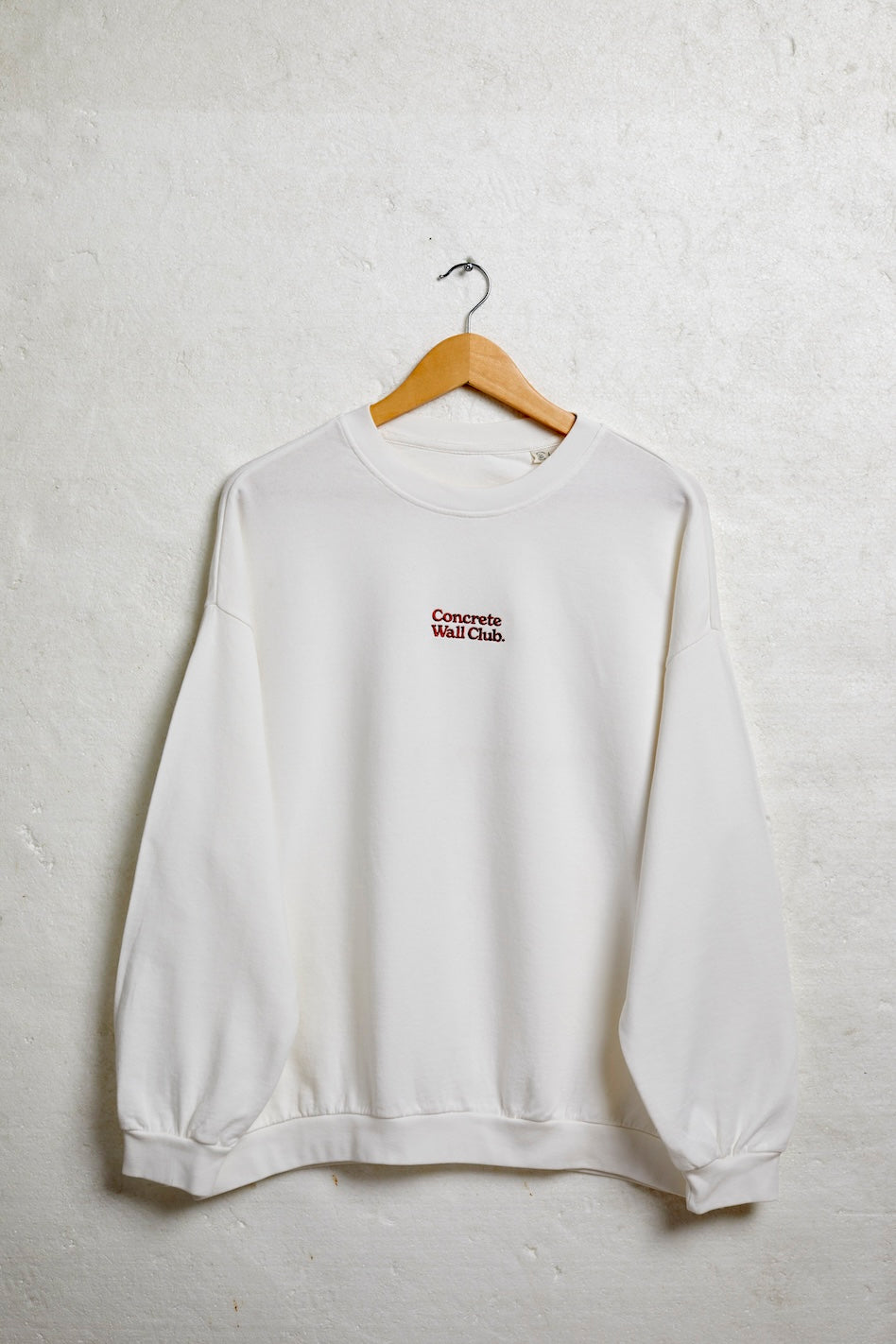 Concrete Wall Club Oversized Terry Sweatshirt - Parma, Black & Ivory