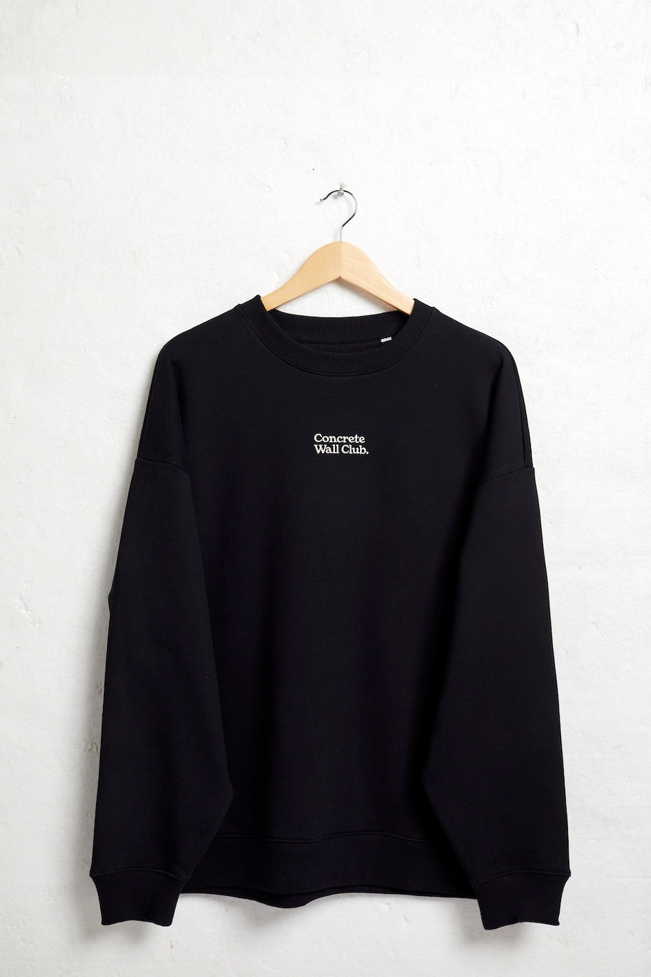 Concrete Wall Club Oversized Sweatshirt - Black