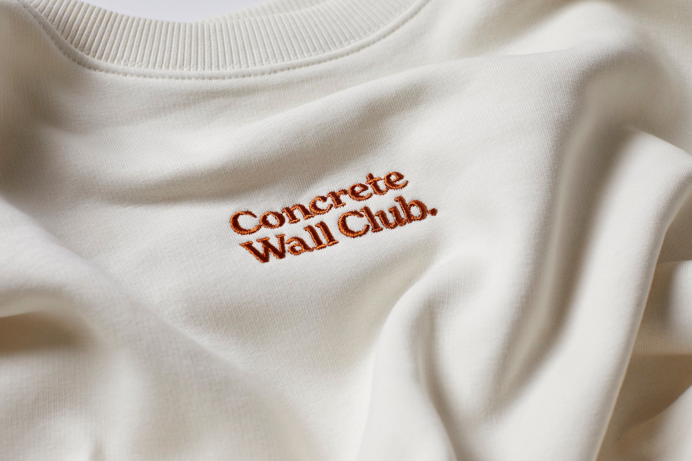 Concrete Wall Club Oversized Sweatshirt - Ivory
