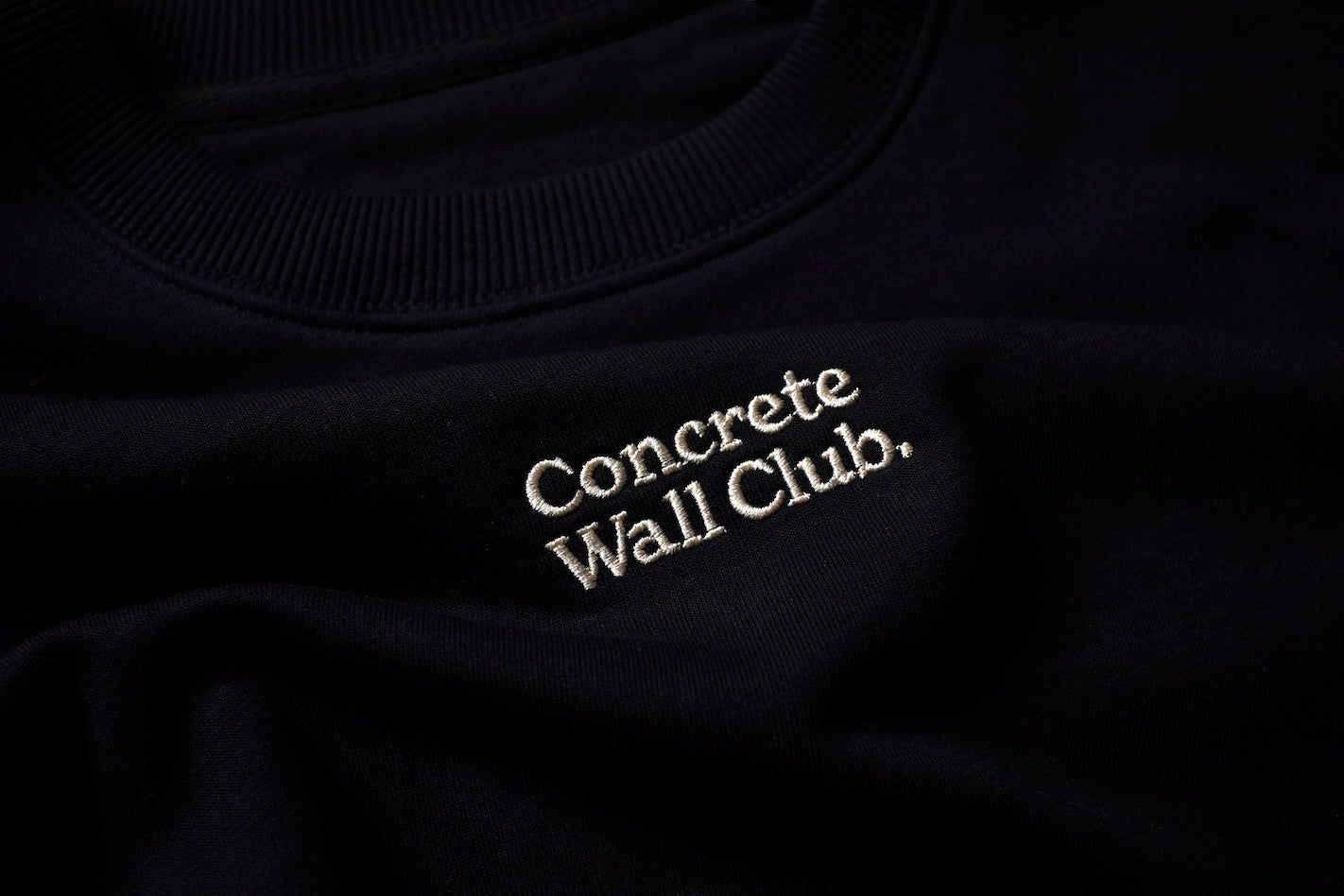 Concrete Wall Club Oversized Sweatshirt - Black